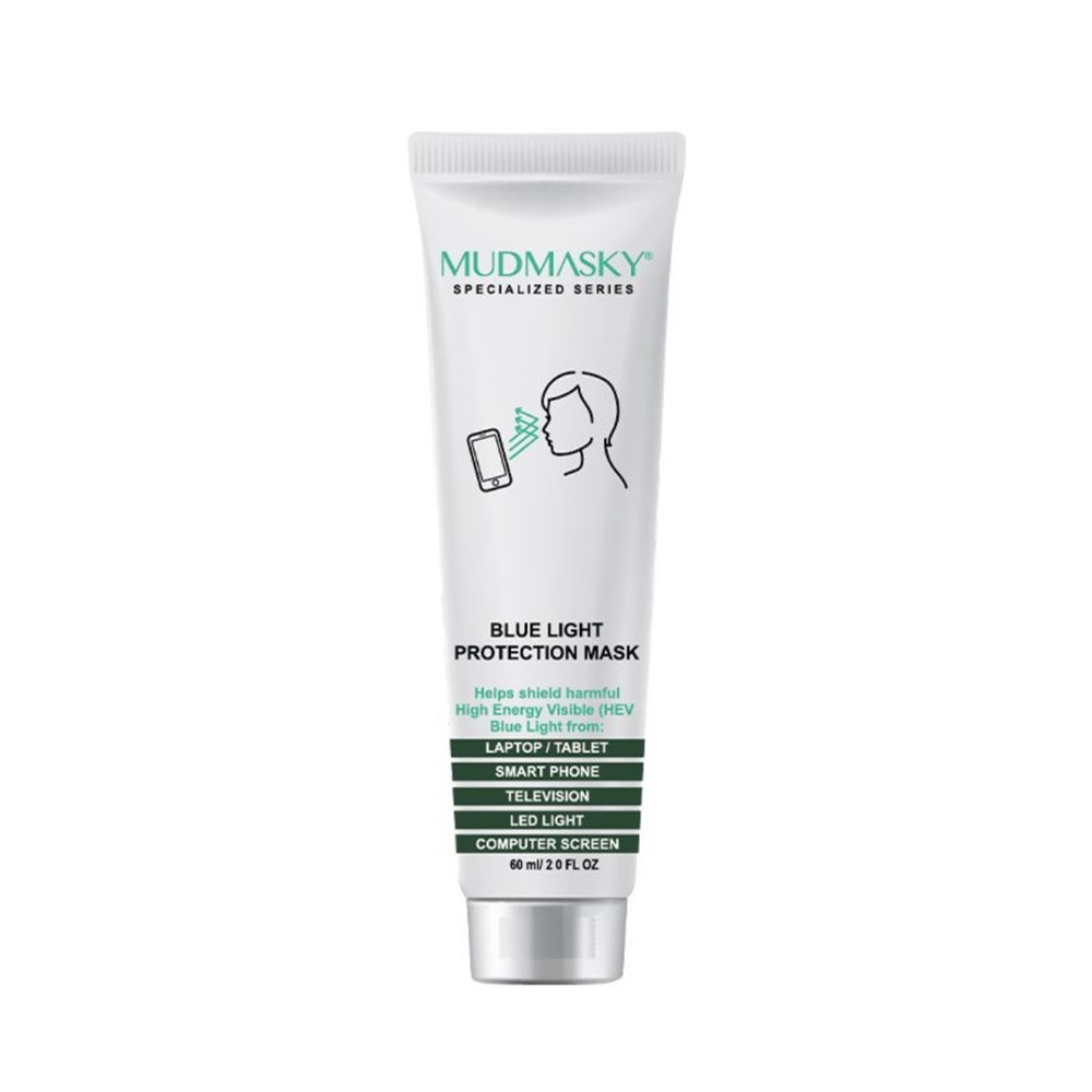 MUDMASKY Blue Light Protection Mask 2oz $58 NIP Sealed